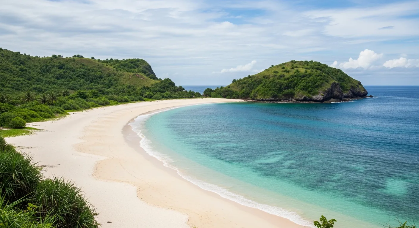 Tanjung Aan beach near Kuta Lombok